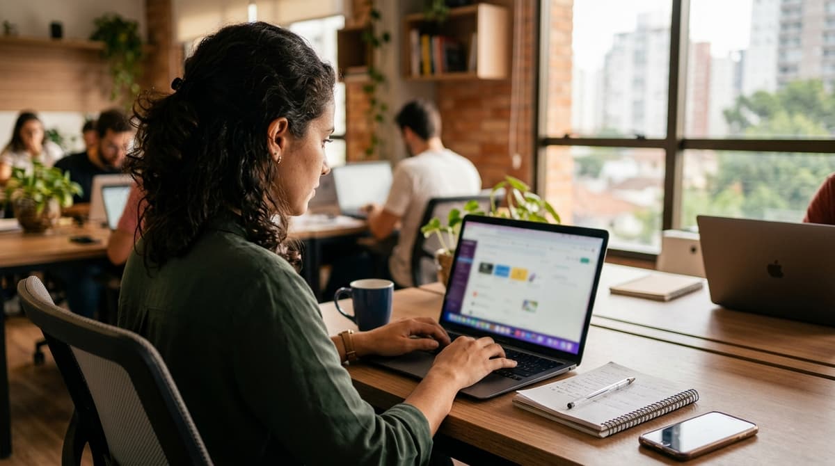 Tela de notebook mostrando o Gerenciador de Anúncios da Meta com a seção de posicionamentos aberta